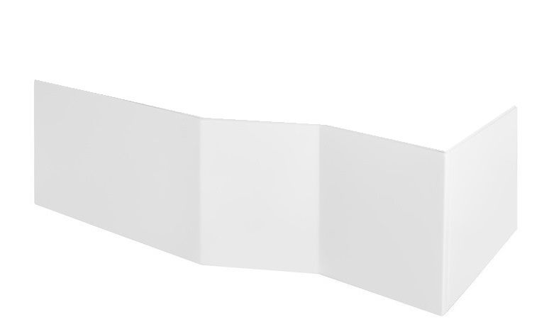 Панель для ванни Besco Integra 170х75 см передня + бічна акрил глянцевий білий #OAI-170-NS