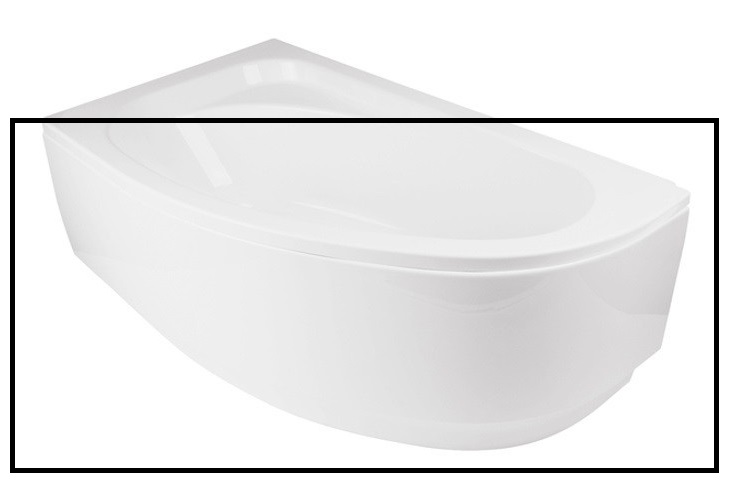 Панель для ванны Besco Cornea 150 см левая санитарный акрил глянцевый белый OAC-150-NL