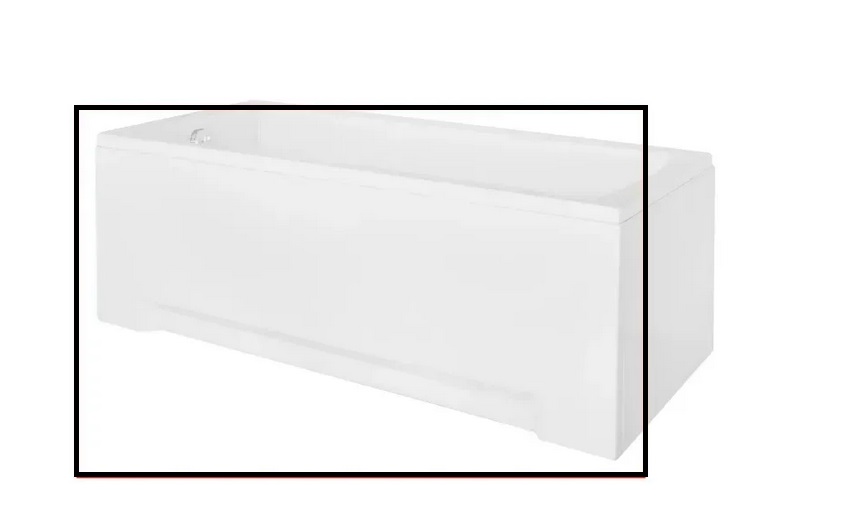 Панель для ванни Besco універсальна передня 120 см санітарний акрил глянсовий білий OAM-120-PD