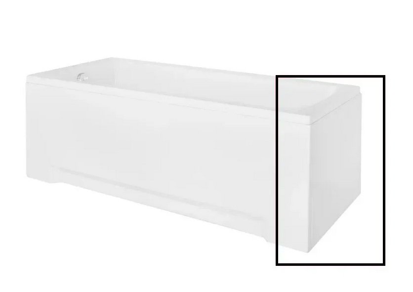 Панель для ванны Besco универсальная боковая 70х50 см санитарный акрил глянцевый белый OAM-70-50