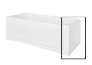 Панель для ванни Besco універсальна збоку 80х52 см санітарний акрил глянсовий білий OAW-80-52