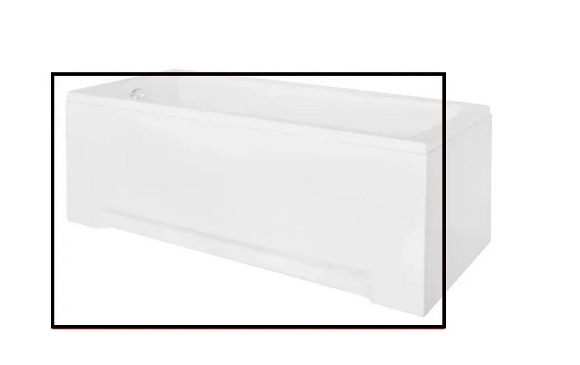 Панель для ванни Besco універсальна передня 180 см санітарний акрил глянсовий білий OAU-180-UN