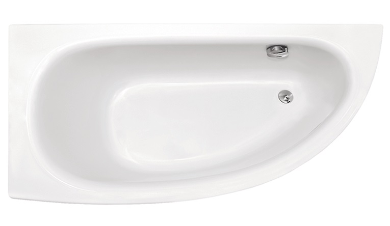 Ванна акриловая Besco Milena 150х70 см левосторонняя глянцевый белый #WAM-150-NL