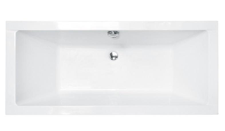 Ванна акриловая Besco Quadro Slim 175х80 см глянцевый белый #WAQ-175-SL