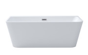 Ванна акриловая Besco Varya 170х80 см с сифоном клик-клак белый глянцевый белый #WAS-170-VRB