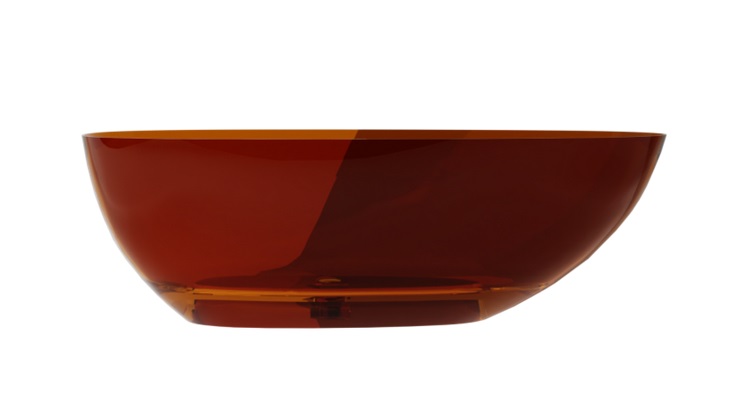 Ванна Besco Xara 160х75 см с сифоном клик-клак хром ResiCast Earth Rust #WAX-160-ERC