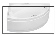 Панель для ванны Besco Ada 140 см санитарный акрил глянцевый белый OAA-140-NS