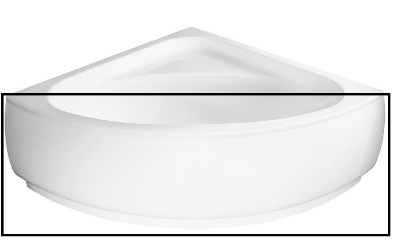 Панель для ванны Besco Luksja 148 см санитарный акрил глянцевый белый OAL-150-NS