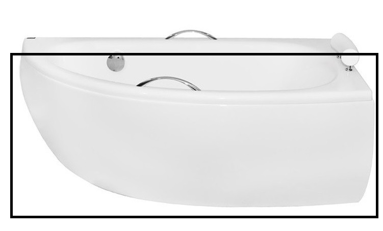 Панель для ванны Besco Milena 150 см правая санитарный акрил глянцевый белый OAM-150-NP