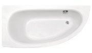 Ванна акрилова Besco Milena 150х70 см лівостороння глянсовий білий #WAM-150-NL