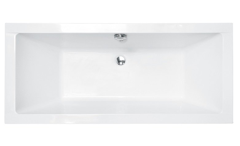 Ванна акрилова Besco Quadro 165х75 см білий глянсовий #WAQ-165-PK