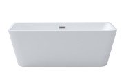 Ванна акриловая Besco Varya 170х80 см с сифоном клик-клак белый глянцевый белый #WAS-170-VRB