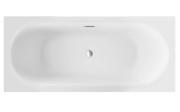 Ванна акриловая Besco Vitae Slim 180х80 см с сифоном Alcaplast золото глянцевый белый #WAV-180-SZ+