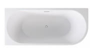 Ванна акрилова Besco Zoya 150х75 см правостороння із сифоном клік-клак хром глянсовий білий #WAS-150-ZL