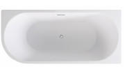 Ванна акрилова Besco Zoya 150х75 см правостороння із сифоном клік-клак хром глянсовий білий #WAS-150-ZP