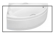 Панель для ванны Besco Ada 160 см санитарный акрил глянцевый белый OAA-160-NS