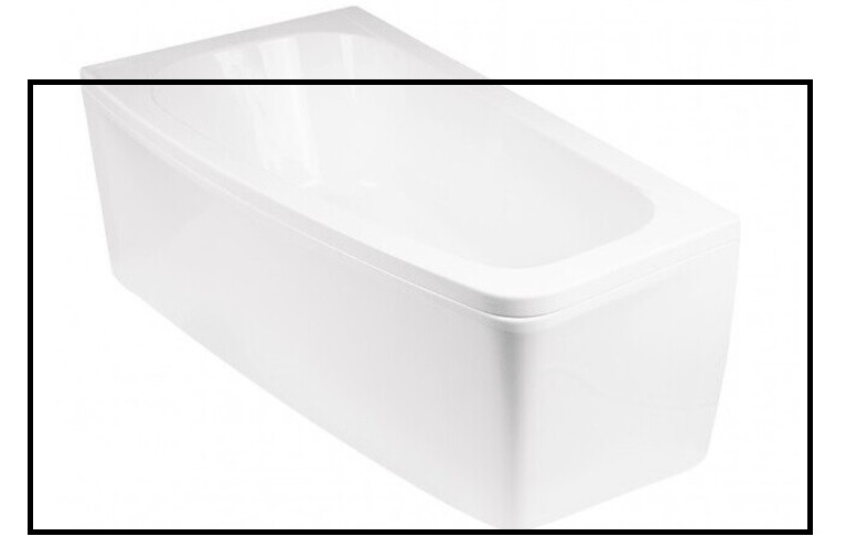 Панель для ванни Besco Luna 150 см ліва санітарний акрил глянсовий білий OAL-150-NL