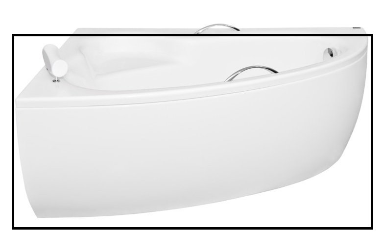 Панель для ванни Besco Natalia 150 см ліва санітарний акрил глянсовий білий OAN-150-NL