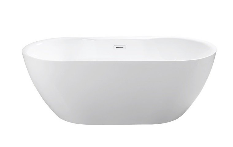 Ванна акриловая Besco Navia 160х80 см с сифоном клик-клак белый глянцевый белый #WAS-160-NBI