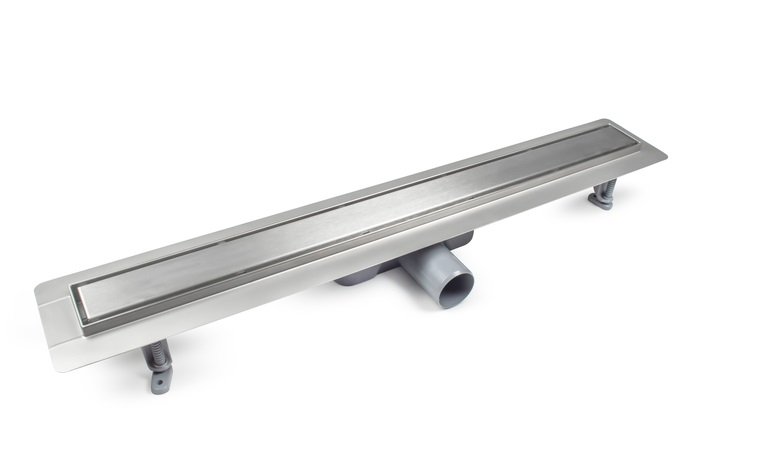 Желоб водосточный Besco Virgo Duo 90 см нержавеющая сталь хром OL-90-VD