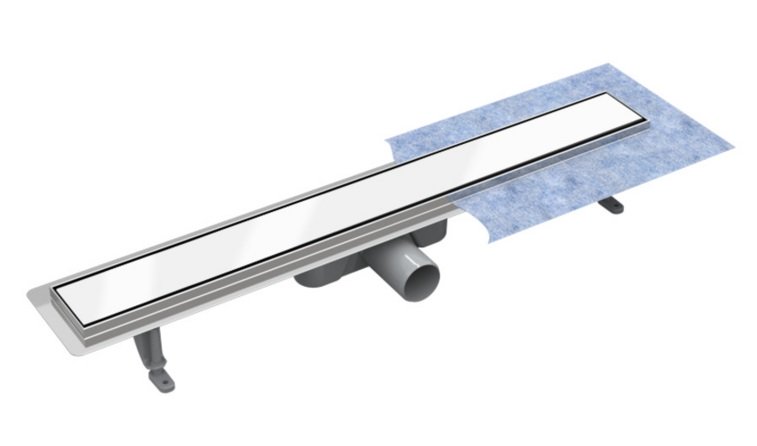 Желоб водосточный Besco Virgo 80 см стекло белый OL-80-VW