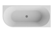 Ванна акриловая Besco Denaya 170х78 см правосторонняя с сифоном клик-клак хром глянцевый белый #WAS-170-DPC