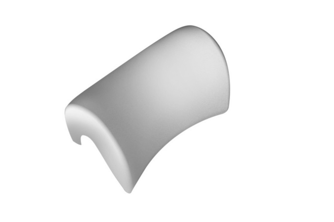 Підголовник для ванни Besco Milo поліуретан білий ZWML