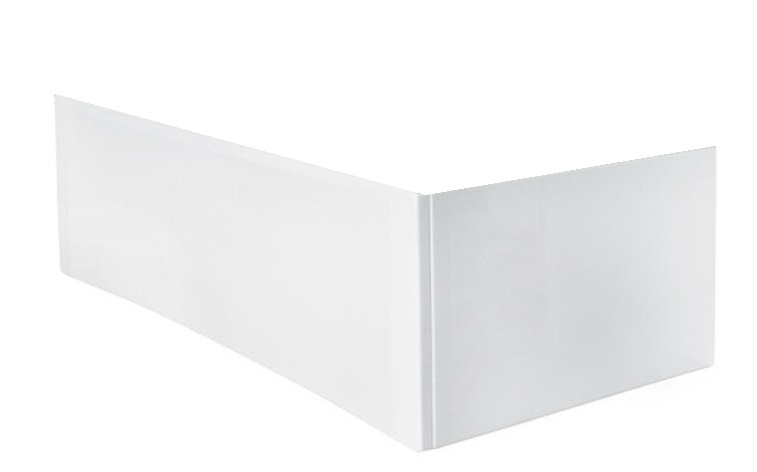 Панель для ванни Besco Continea 140х70 см передня + бічна акрил глянцевий білий #OAC-140-PK