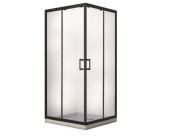 Душевая кабина Besco Modern 80х80 см профиль черный матовый/стекло прозрачное MKB-80-190-C