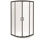 Душова кабіна Besco Modern 80х80 см профіль чорний матовий/скло прозоре MPB-80-190-C