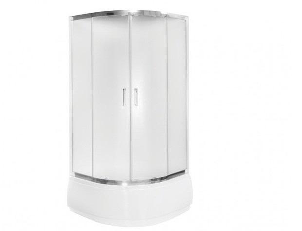 Душова кабіна Besco Modern 80х80 см профіль хром/скло матове MP-80-165-M
