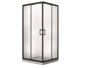 Душевая кабина Besco Modern 80х80 см профиль черный матовый/стекло прозрачное MKB-80-190-C