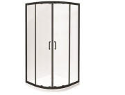 Душова кабіна Besco Modern 90х90 см профіль чорний матовий/скло прозоре MPB-90-190-C