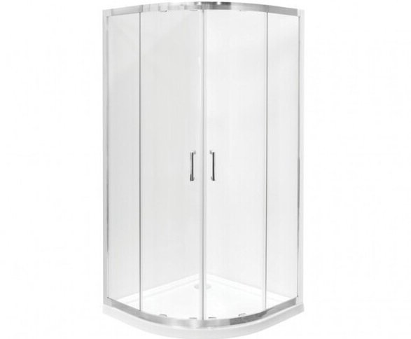 Душевая кабина Besco Modern 90х90 см профиль хром/стекло графитовое MP-90-185-G