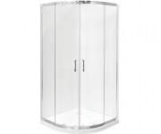 Душова кабіна Besco Modern 90х90 см профіль хром/скло графітове MP-90-185-G