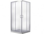 Душова кабіна Besco Modern 90х90 см профіль хром/скло прозоре MK-90-185-C