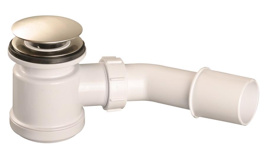 Сифон для душевого поддона McAlpine клик-клак стальной HC26CLSN