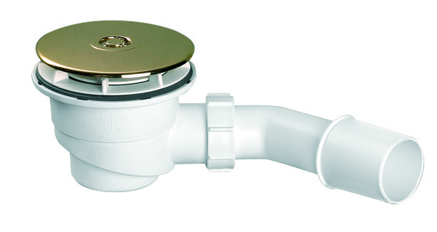 Сифон McAlpine для душевого поддона 90 мм золото HC27-GP