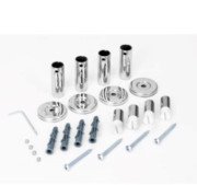 Комплект крепления для полотенцесушителя Mario Ø18 мм универсальный хром 4820258986620