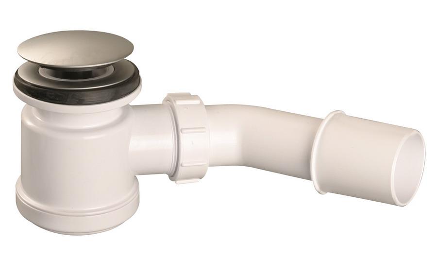 Сифон для душевого поддона McAlpine клик-клак сатин HC26CLSC