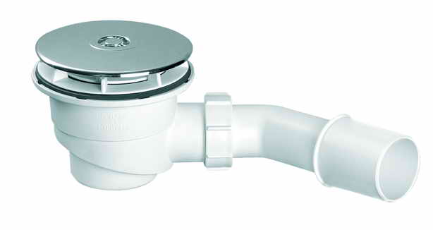 Сифон McAlpine для душового піддону 90 мм хром HC27-CPN-PB