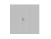 Душовий піддон Ravak Slate Pro 90x90 см литий мармур сірий XA03773O010