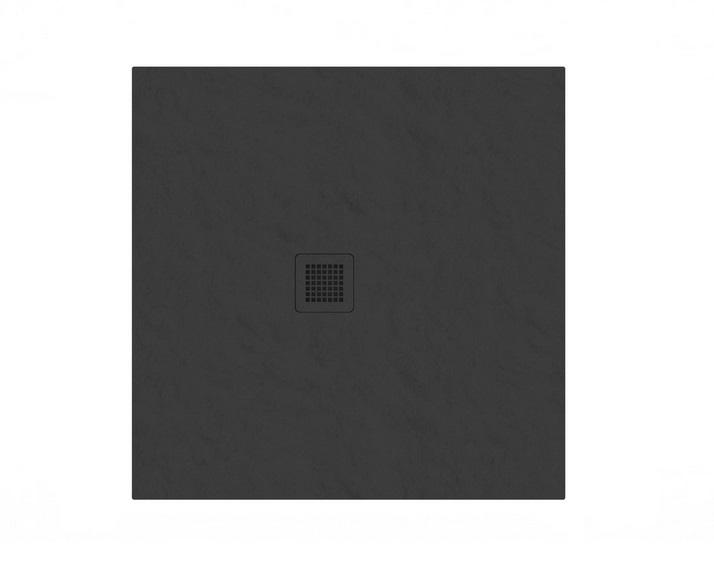Душовий піддон Ravak Slate Pro 80x80 см литий мармур чорний XA034433010