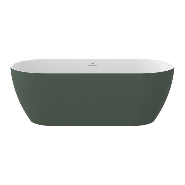 Ванна акриловая Ravak Freedom O Tec 170x77 см белый/зеленый CD11200000