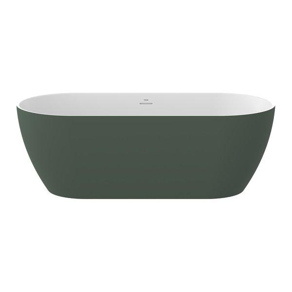 Ванна акриловая Ravak Freedom O Tec 170x77 см белый/зеленый CD11200000