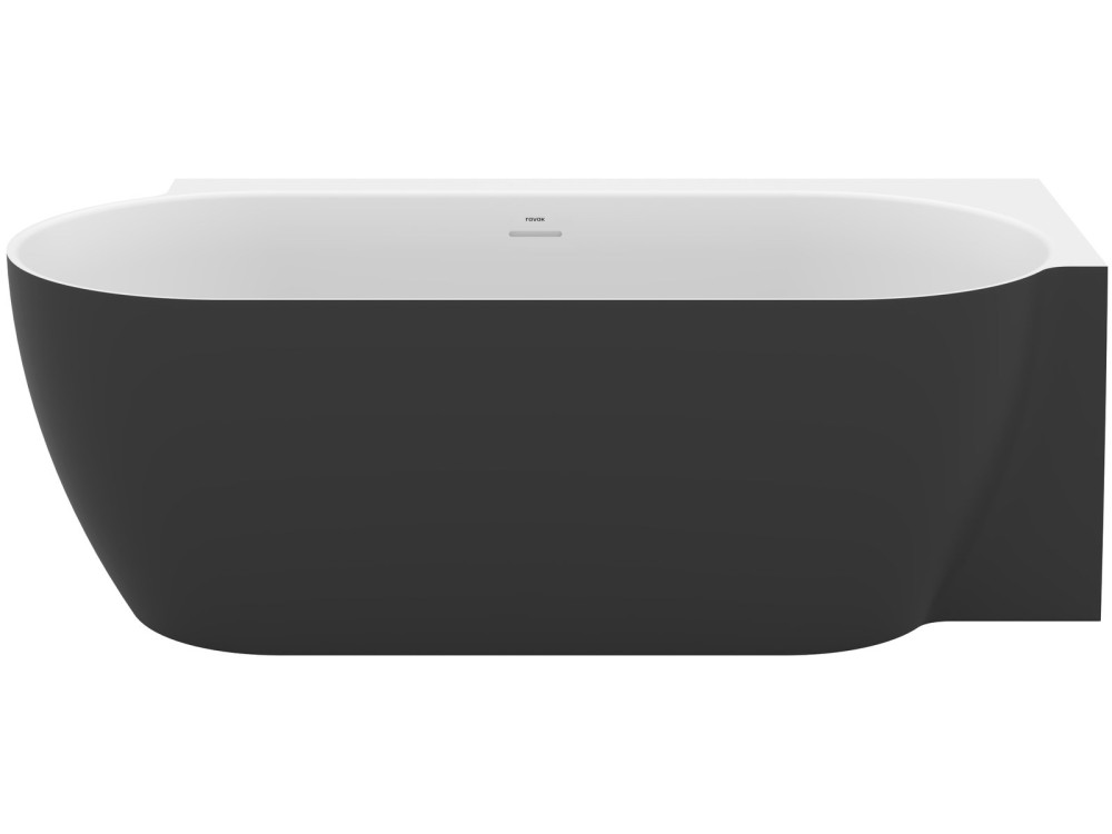 Ванна акриловая Ravak Freedom Corner II Tec R 175x86 см белый/черный CC81700000