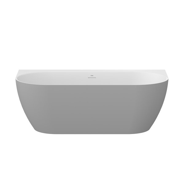 Ванна акриловая Ravak Freedom Wall Tec 170x87 см белый/дымчато-серый CE31500000