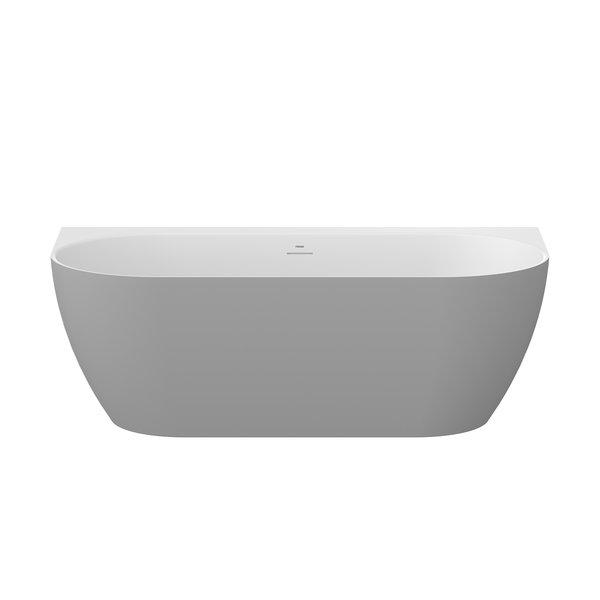 Ванна акриловая Ravak Freedom Wall Tec 170x87 см белый/дымчато-серый CE31500000