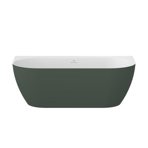 Ванна акриловая Ravak Freedom Wall Tec 170x87 см белый/зеленый CE31200000