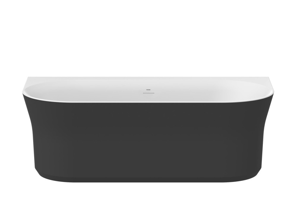 Ванна акриловая Ravak Ypsilon Wall 178x86 см белый/черный XC00100057